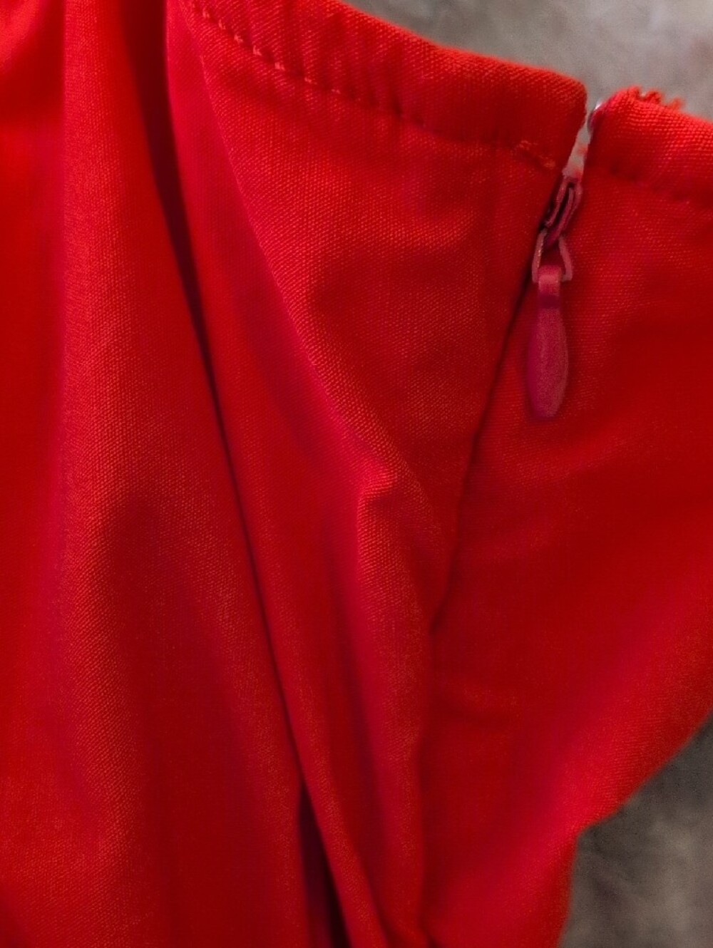 Maeve Red Button-Front Collared Halter Mini Dress - Picture 9 of 9